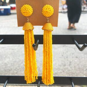 Beads tassel earrings - new